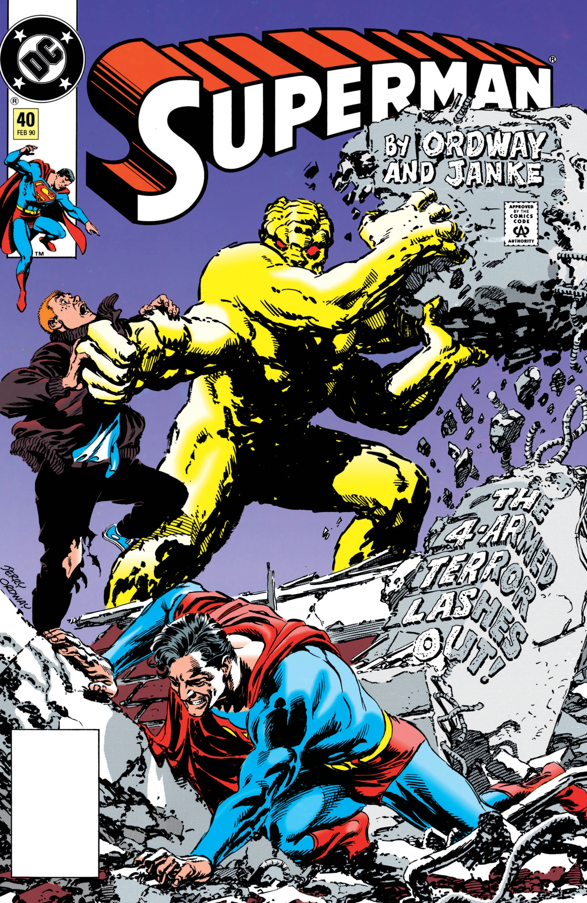 Superman #40 (DC, 1989 — Cover A) cover